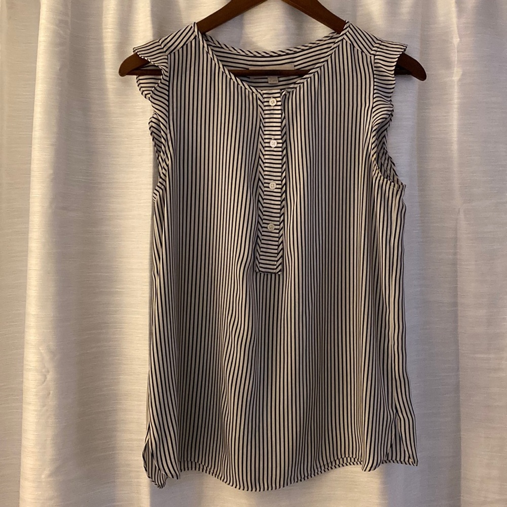 Loft striped sleeveless blouse